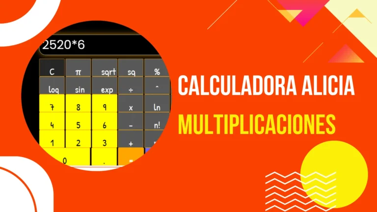 Calculadora Alicia Multiplicaciones