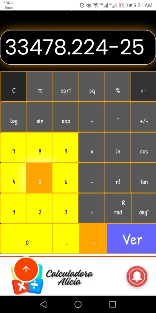 Substracción por Calculadora Alicia