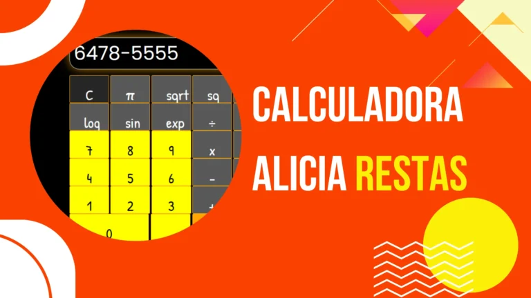 calculadora alicia restas